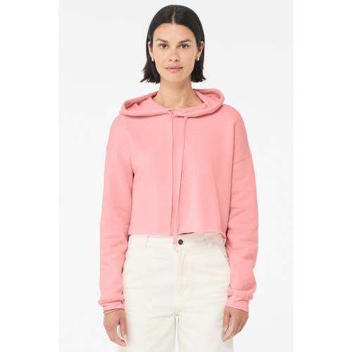 B7502 Ladies' Cropped Fleece Hoodie