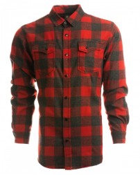 Burnside B8219 Men's Snap-Front Flannel Shirt