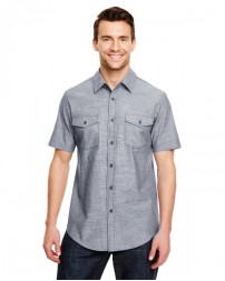 Burnside B9255 Mens Chambray Woven Shirt