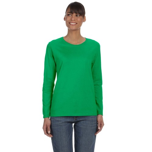 G540L Ladies' Heavy Cotton Long-Sleeve T-Shirt