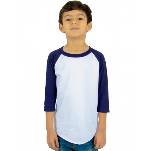 Shaka Wear SHRAGY Youth Three-Quarter Sleeve Raglan