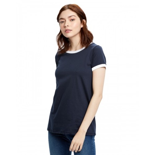 US Blanks US609 Ladies' Classic Ringer T-Shirt