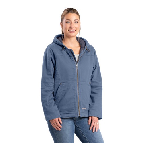 Berne WHJ48 Ladies' Sherpa-Lined Twill Hooded Jacket