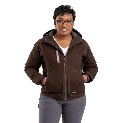 Berne WHJ64 Ladies' Softstone Modern Full-Zip Hooded Jacket